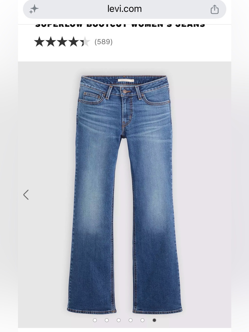 Levi’s Superlow bootcut Jean